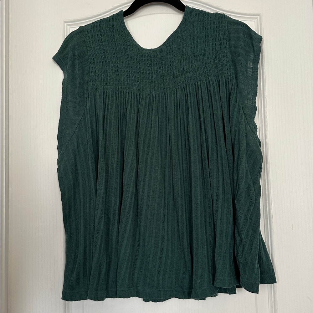 Akemi + Kin Teal Textured Knit Top